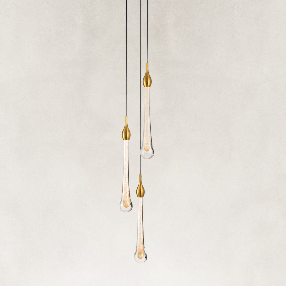 Selune Crystal Drop Multi-Light Pendant 5"D