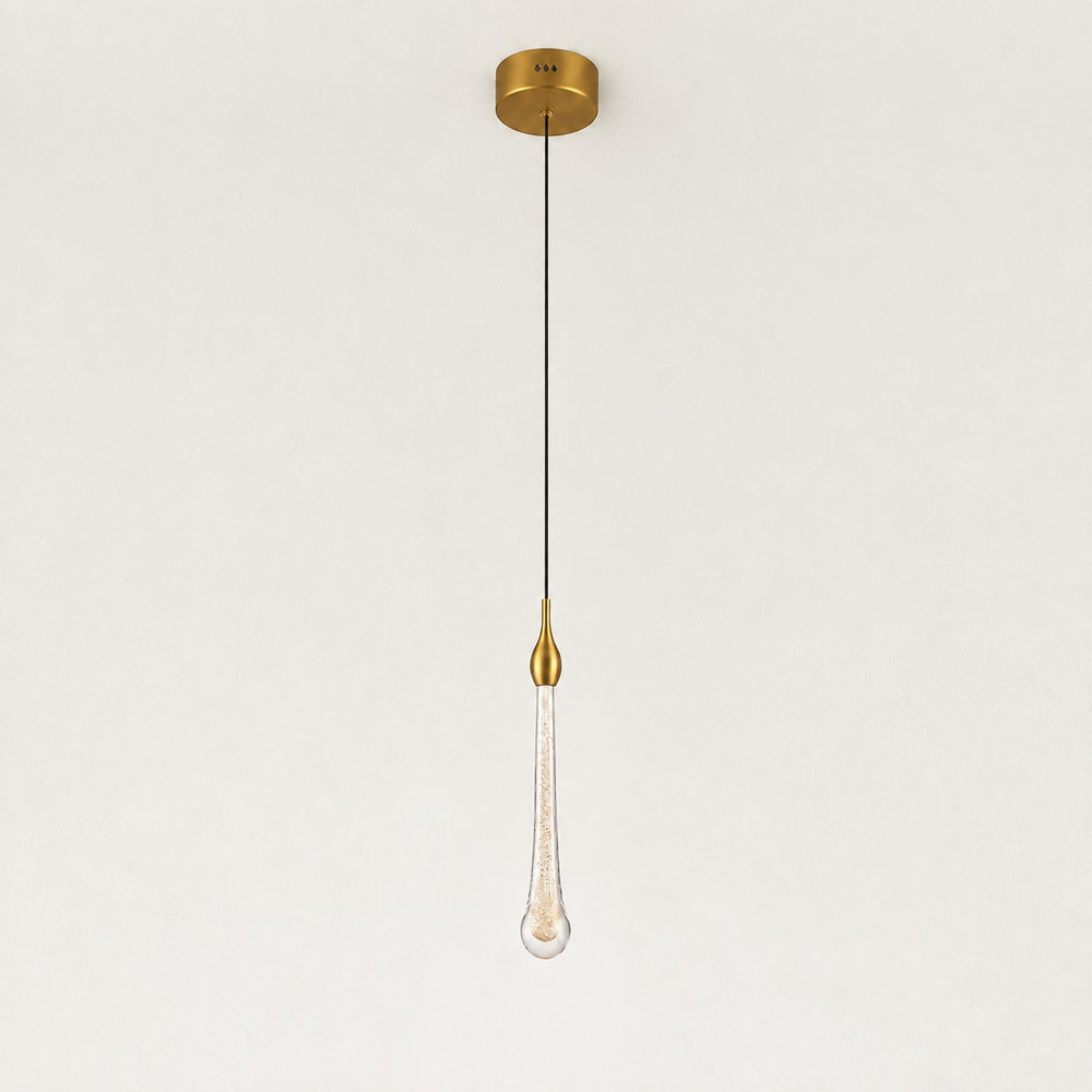 Selune Crystal Drop Pendant 15"H