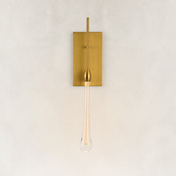 Selune Crystal Drop Wall Sconce 21"H