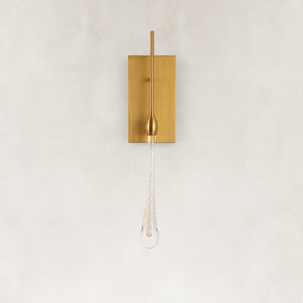 Selune Crystal Drop Wall Sconce 21"H