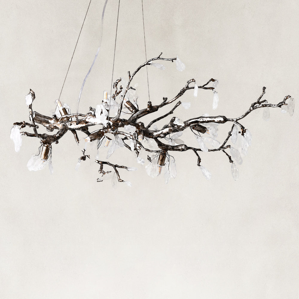 Selvara Rose Quartz Branch Chandelier 39.3"W