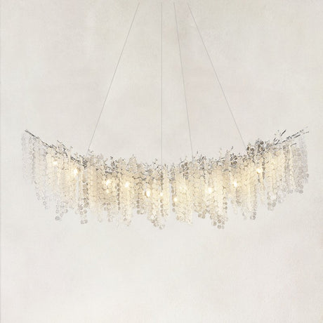 Shira Crystal Tree Branch Linear Chandelier 72"W