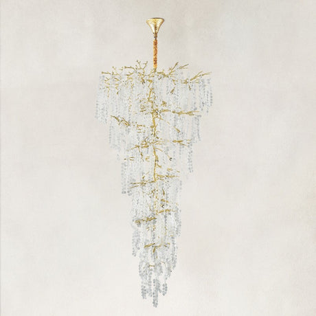 Shira Crystal Tree Branch Linear Chandelier 95"H