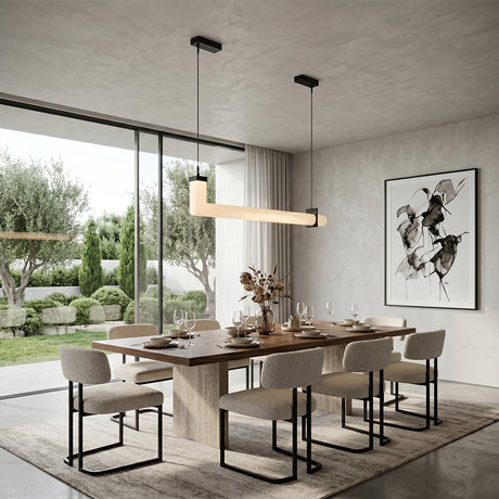 Siena Linear Alabaster Pendant Light 39"L