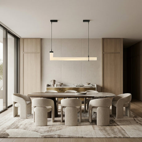 Siena Linear Alabaster Pendant Light 47"L