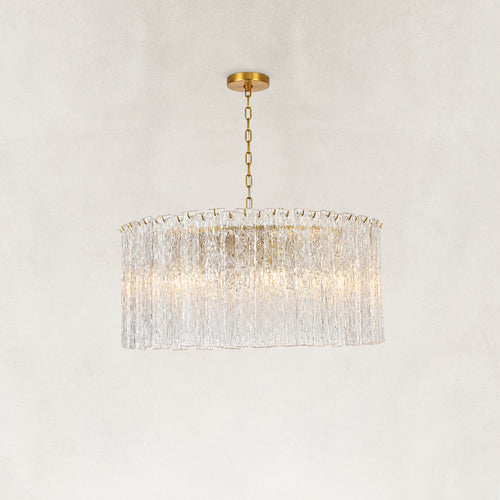 Solira Textured Glass Round Chandelier 36