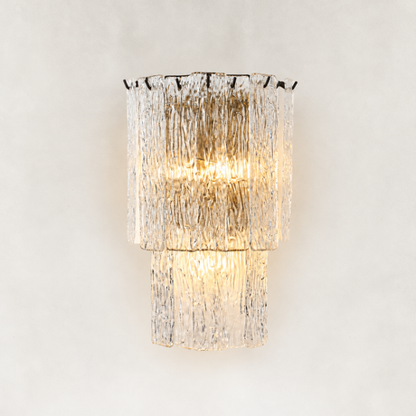 Solira Textured Glass Wall Sconce 18"H