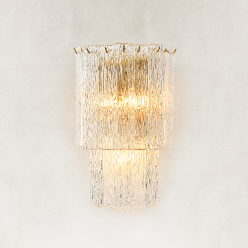 Solira Textured Glass Wall Sconce 18