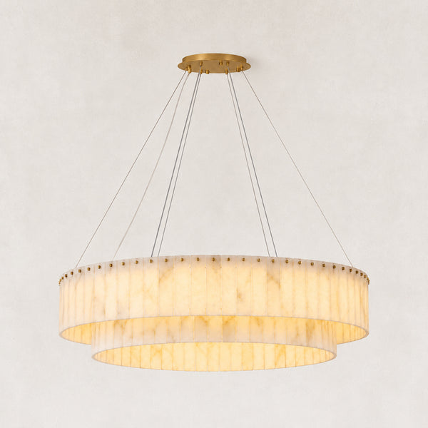 Solis Alabaster Round Chandelier 48"D