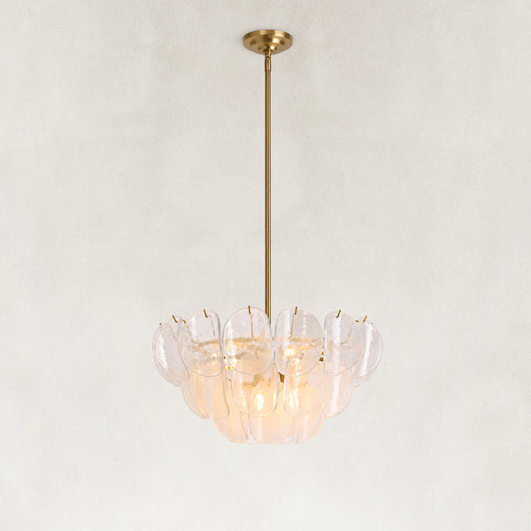 Soravie Glass Disc Round Chandelier 22"D