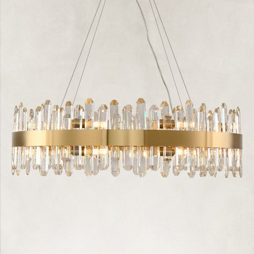 Stello Crystal Strip Round Chandelier 32