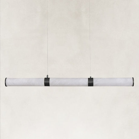 Sylva Alabaster Linear Chandelier 47"W