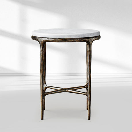 Atelier Marble Round Side Table 18" for Living Room