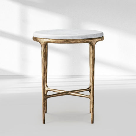 Atelier Marble Round Side Table 18" for Living Room