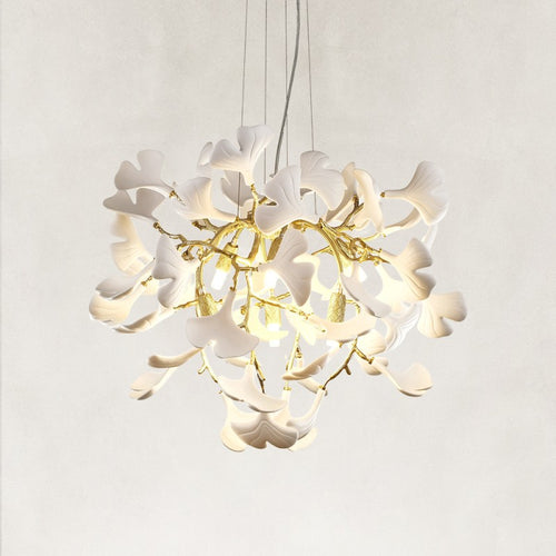 Twila Branches Ceramic Glow Round Chandelier 24