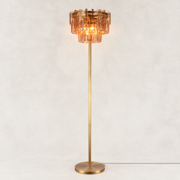 Vaeo Crystal Geometric Floor Lamp 15"W