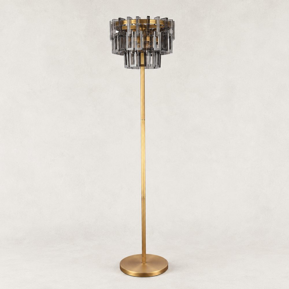 Vaeo Crystal Geometric Floor Lamp 15"W