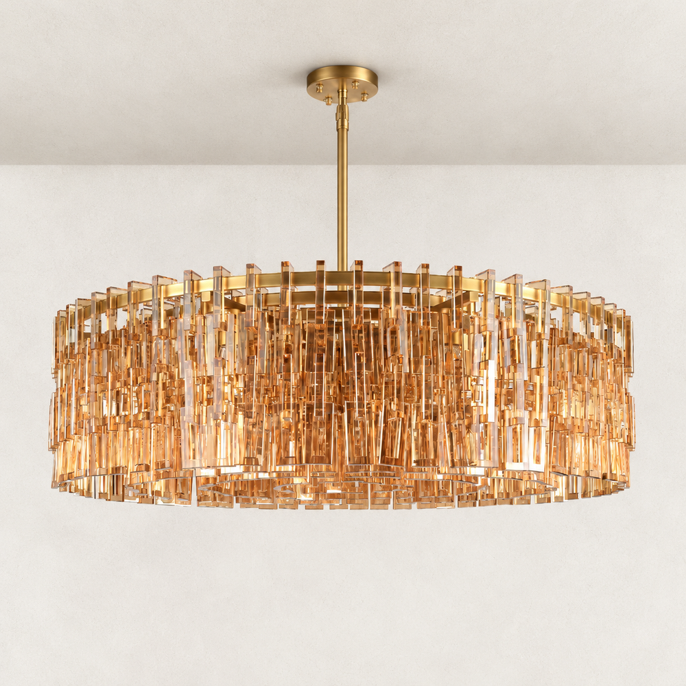Vaeo Crystal Round Chandelier 46"W