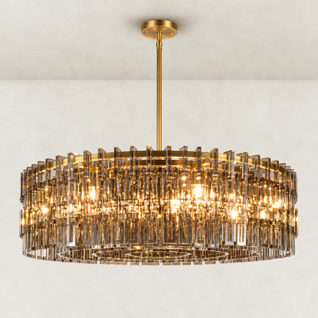 Vaeo Crystal Round Chandelier 46"W