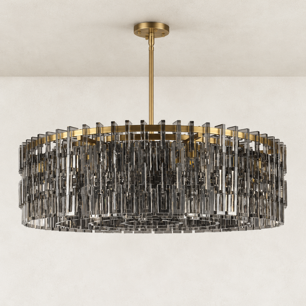 Vaeo Crystal Round Chandelier 46"W