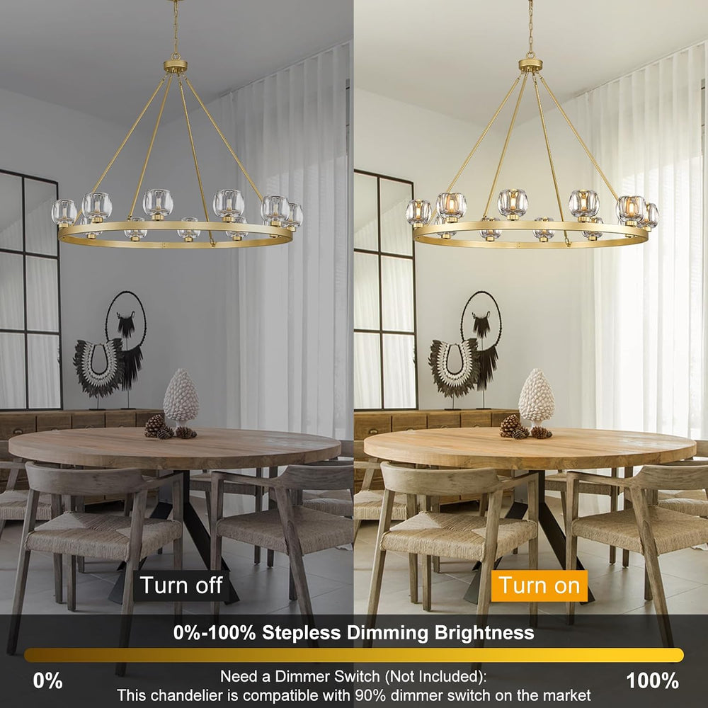 Vellu Round Chandelier 48"D