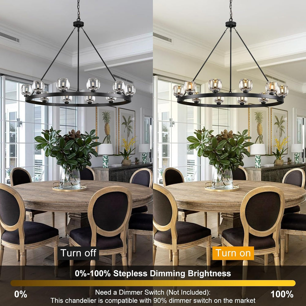 Vellu Round Chandelier 48"D
