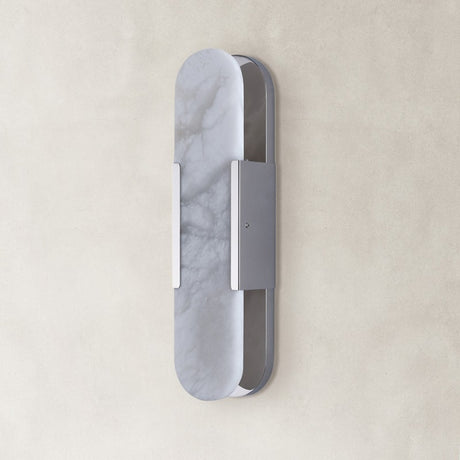 Velo Alabaster Oval Wall Sconce 20"H