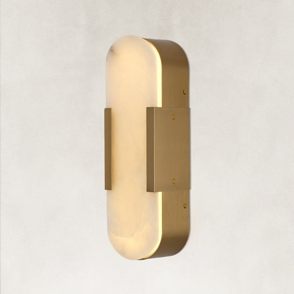 Velo Alabaster Wall Sconce 14"H