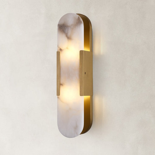Velo Alabaster Oval Wall Sconce 20