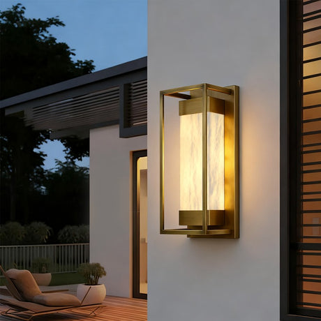 Vero Alabaster Wall Sconce 16"H
